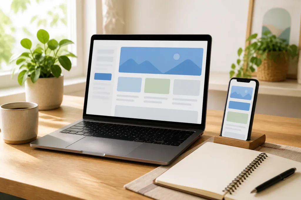 How to start a website from scratch using a laptop